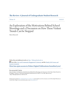 An Exploration of the Motivations Behind School Shootings and a