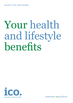 Your health and lifestyle benefits