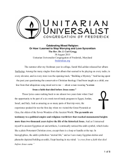 Celebrating Mixed Religion - Unitarian Universalist Congregation of