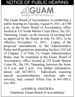 Full page photo - Guam Board of Accountancy