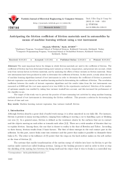 Anticipating the friction coefficient of friction