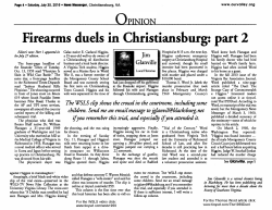 Firearms duels in Christiansburg: part 2