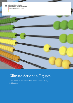 Climate Action in Figures - Facts, Trends and Incentives for German