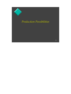 Production Possibilities - College of Agriculture and Life Sciences