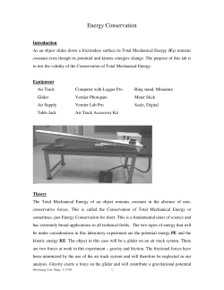 Conservation of Energy