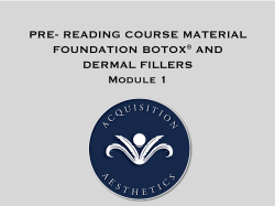 Module 1 - Acquisition Aesthetics