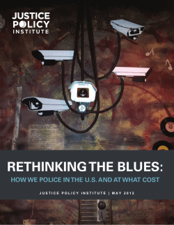 rethinking the blues - Justice Policy Institute