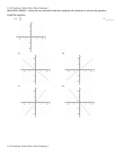 Ordered Pairs 3 - Valencia College