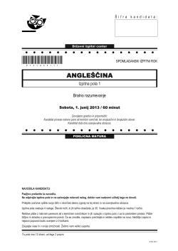 Izpitna pola 1