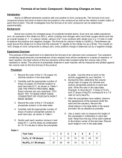 Formula of an Ionic Compound