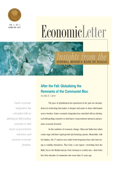 After the Fall: Globalizing the Remnants of the Communist Bloc