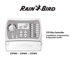 STP Plus Controller STP4PL • STP6PL • STP9PL