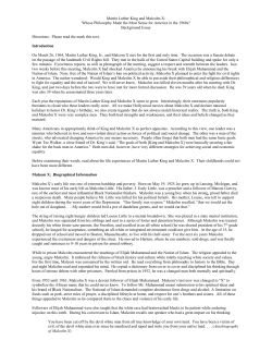 Martin Luther King and Malcolm X