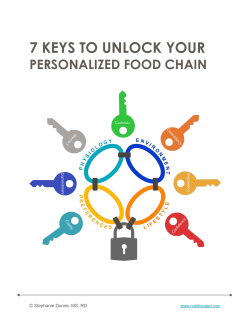 7 Keys to Unlock Your Personalized Food Chain