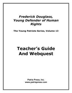 Teacher`s Guide And Webquest
