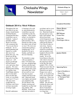 September 2014 - Chickasha Wings, Inc