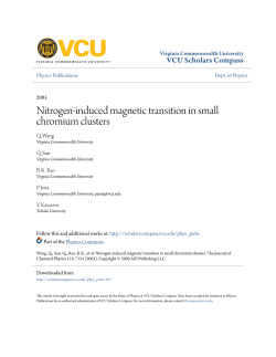 Nitrogen-induced magnetic transition in small chromium clusters