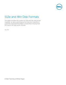 512e and 4Kn Disk Formats