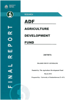 Prairie Fruit Genebank