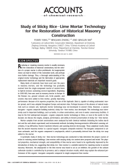 Study of Sticky Rice&minus;Lime Mortar Technology for the Restoration of