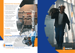 DIAMOND CUT brochure - Diamond Cut Concrete