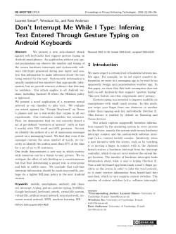Inferring Text Entered Through Gesture Typing on Android Keyboards