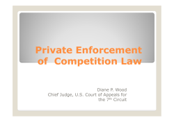 Private Enforcement in US Diane Wood