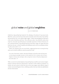 global noise and global englishes