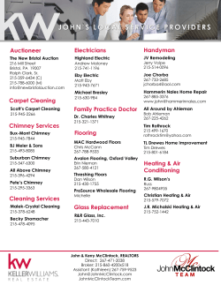 Auctioneer Carpet Cleaning Electricians Chimney Services