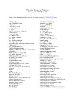 Patriotic Groups in America