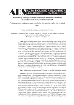 Preliminary multispecies test of a model for non-lethal
