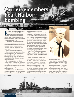 Carrier remembers Pearl Harbor bombing