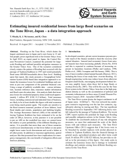 Estimating insured residential losses from large flood