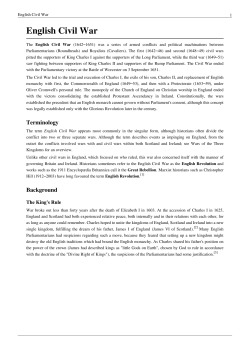 English Civil War