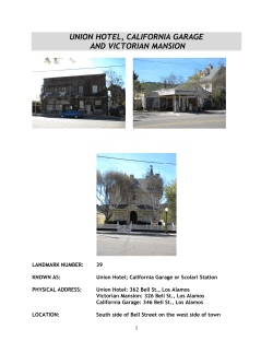 Union Hotel and California Garage