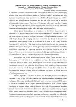 Dr. Michael Kennedy (Royal Irish Academy)