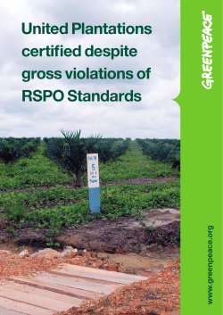 United Plantations certified despite gross