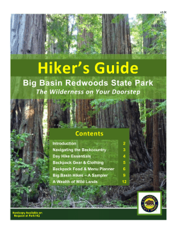 Hiker`s Guide to Big Basin