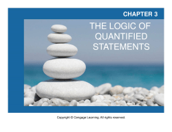 the logic of quantified statements the logic of