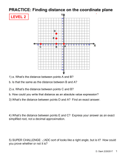 PRACTICE: Finding distance on the coordinate plane