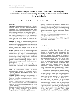 Competitive displacement or biotic resistance? Disentangling