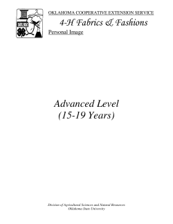 Advanced Level - Oklahoma 4-H