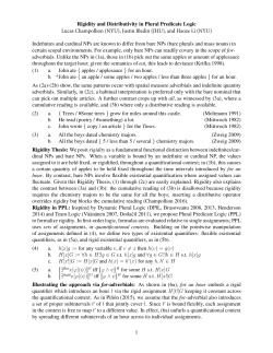 Rigidity and distributivity in Plural Predicate Logic