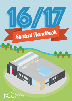 Student Handbook 2016-17 - Knowsley Community College