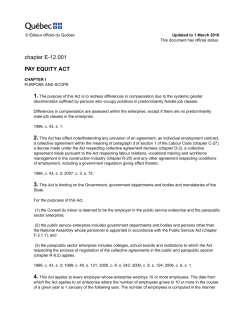 Pay Equity Act
