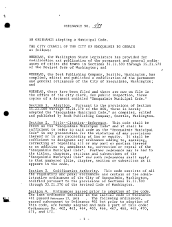 ORDINANCE NO. A3 AN ORDIEIANCE adopting a l4unicipal Code