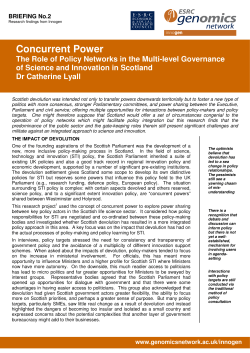 Concurrent Power - Innogen Institute