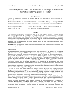 Between Myths and Facts: The Contribution of Exchange