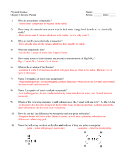 Chapter 5 Study Guide Answers