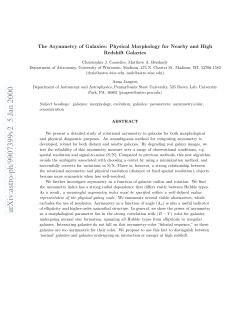The Asymmetry of Galaxies: Physical Morphology for Nearby and